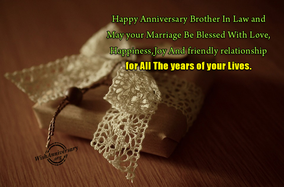 Anniversary Wishes For Brother in Law Pictures, Images