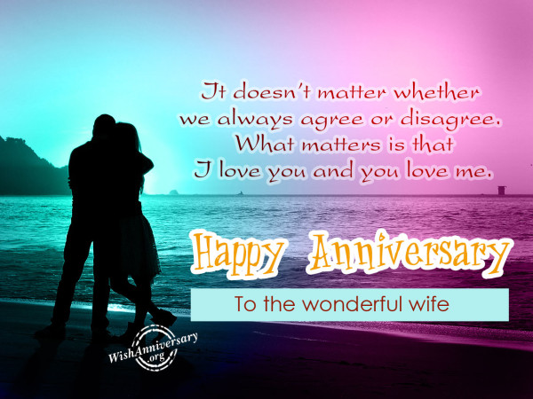 It doesn't matter whether we always,Happy anniversary