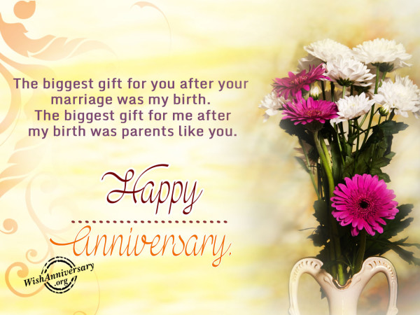 The biggest gift for you,Happy anniversary