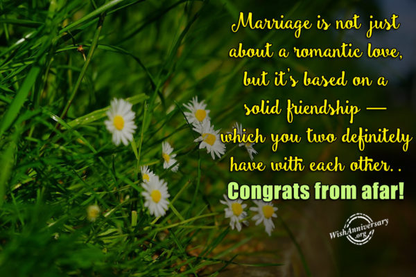 Marriage Is Not Just About A Romantic Love