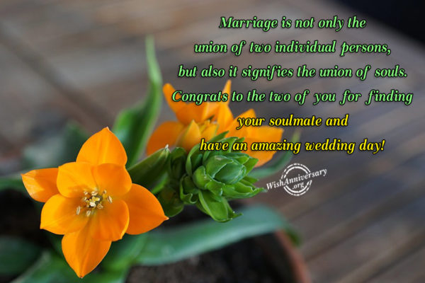 Marriage Is Not Only The Union Of Two Individual Persons