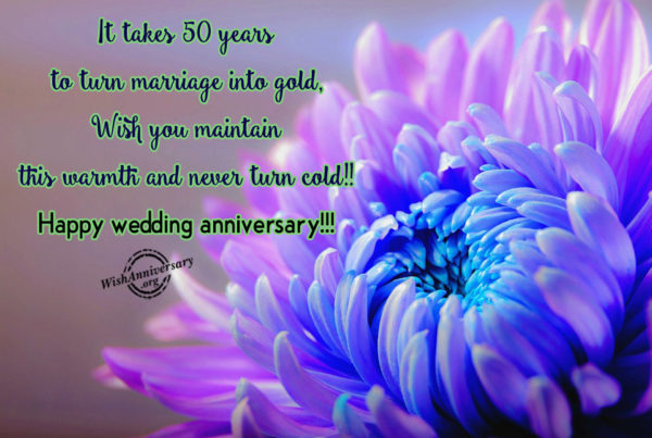 It Takes 50 Years To Turn Marriage Into Gold