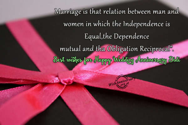 Marriage Is That Relation Between Man And Women